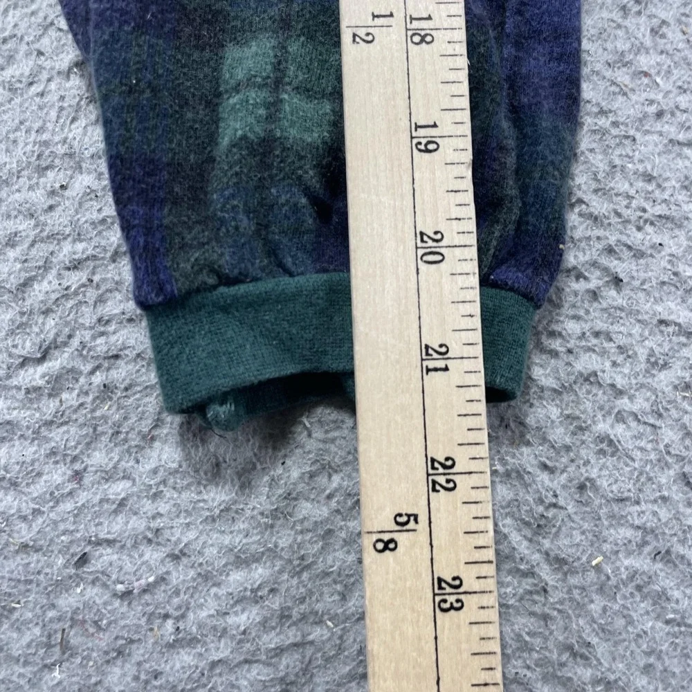 Disney Store Coverall Infant Boys 12M Green Plaid Pooh Tigger Eeyore Flannel VTG